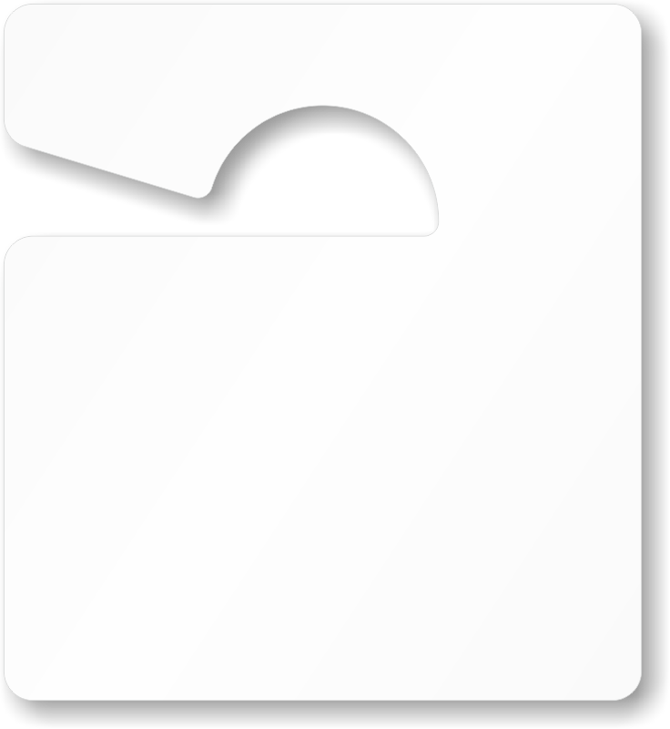 Toughtag™ Small Rearview Mirror Hang Tags, Blue - Toughtag™ Small Rearview Mirror Hang Tags, Blue (736x800)