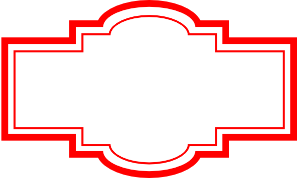 Box Label Explorer Theme Red Clip Art At Clker Com - Bordas Em Png Retangular (600x359)