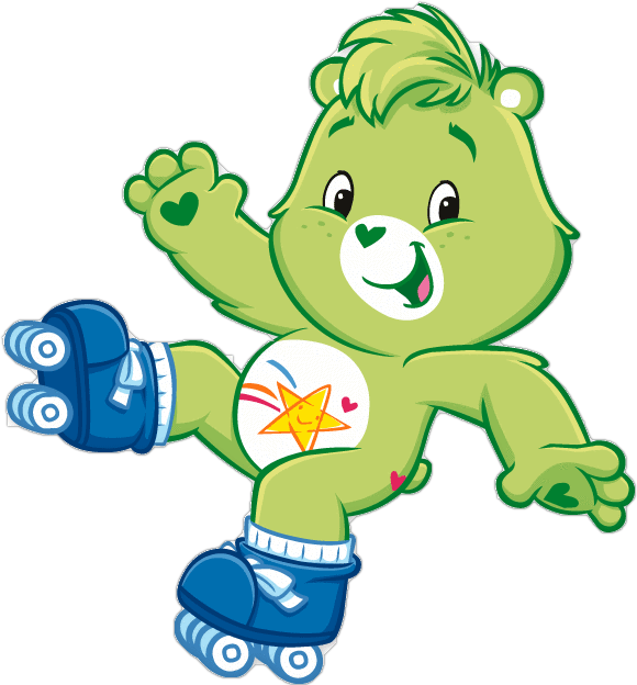 Bisounours, Calinours, Repasser, Perles, Ours Cliparts, - Green Care Bear Names (580x624)
