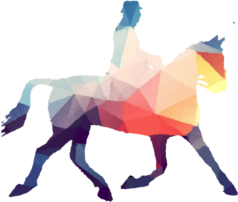 Horse Silhouette Clipart Holsteiner Horse Sticker - Horse Silhouette (900x900)