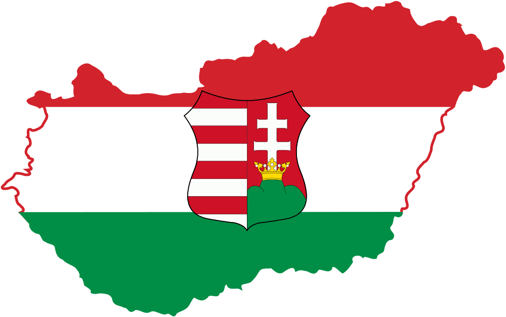 Hungary Info Erasmus Life - Map Of Hungary With Flag (1000x627)
