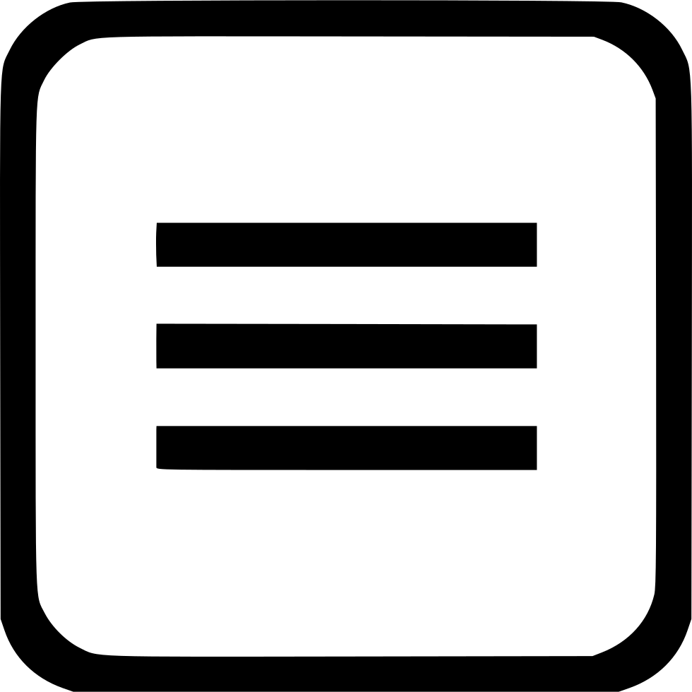 Menu Bar Sign Label Comments - Boton De Menu Png (980x980)