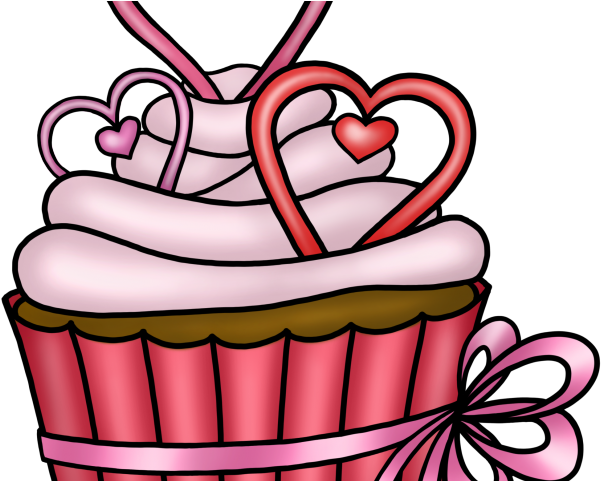 Sale Clipart Cupcake - Valentines Cake Clip Art (640x480)