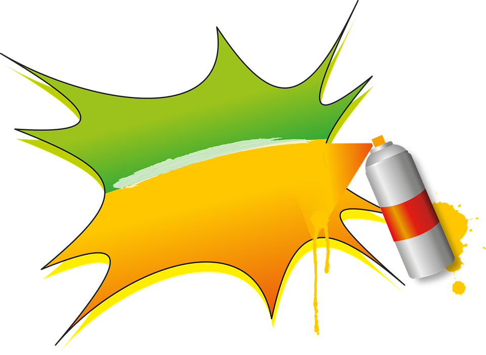 Car Painting Painter - Cartoon Deo Spray Can (960x703)