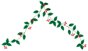 That Sunday Afternoon, We Went To Good Shepherd Choi - Christmas Holly Border (357x358)