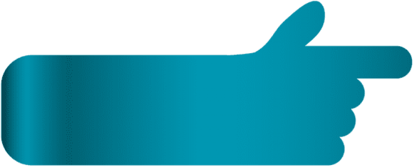 Download Hand Arrow Clipart - Clip Art Hand Arrow (850x349)