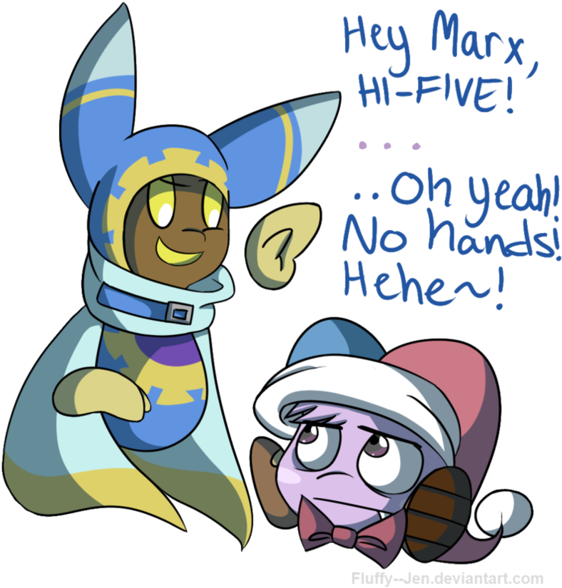 Hi Five By Threshercakes On Deviantart - Cartoon (893x895)