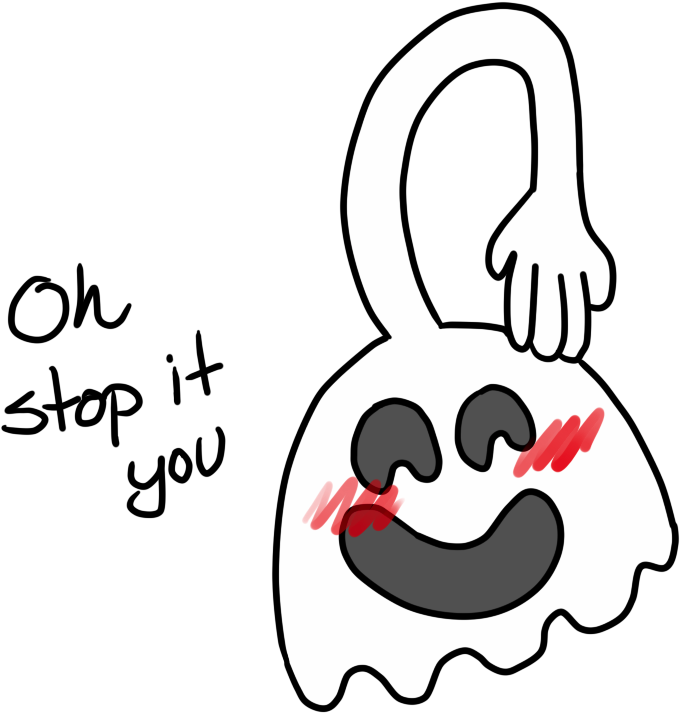 It Yo Top Hi Five Ghost Face Facial Expression Nose - Oh Stop It You Привидение (712x731)