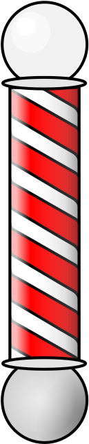 Medium Image - Barber Shop Pole Png (267x800)