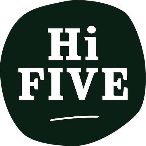 Hi Five Uplaod Logo - Circle (500x498)