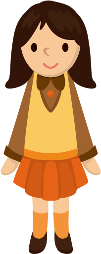 Drawing Girls Human - Girl Student Cartoon Png (681x552)