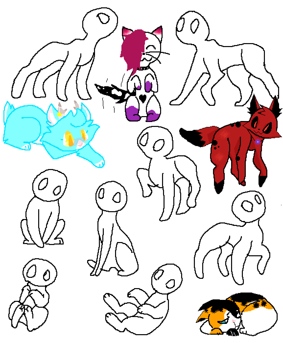 Pixilart Calico Cat Iful Day Himalayan Cat Calico Cat - Pixilart Calico Cat Iful Day Himalayan Cat Calico Cat (1156x1400)