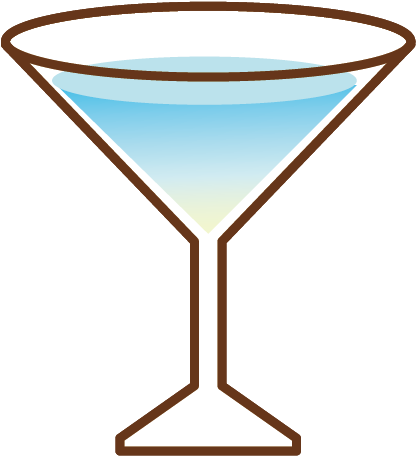 Martini Cocktail Transprent Png - Cartoon Martini Glass (625x625)