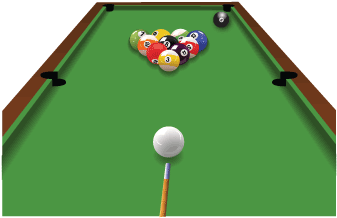 Promotions Sink The Ball Pocket Billiards Contest - 8 Ball Pool Table Png (540x225)