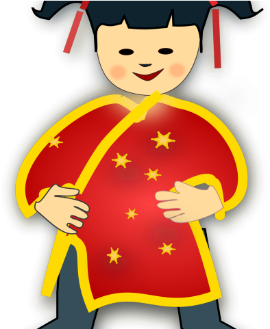 China Doll Clipart Chinese Baby - Chinese Girl Clip Art (640x480)