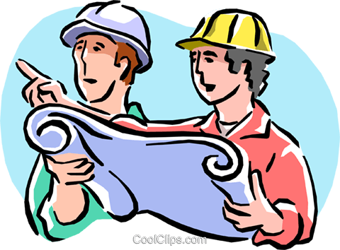 Construction Foreman Royalty Free Vector Clip Art Illustration - Front Line Supervisor (480x354)