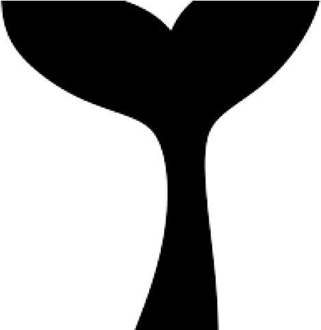 Tail Clipart Blue Whale - Silhouette (640x480)