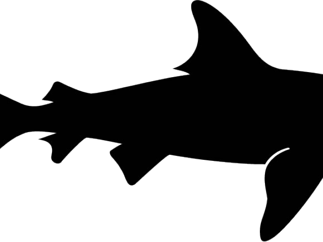 Whale Shark Clipart Mako Shark - Shark Fish Silhouette (640x480)
