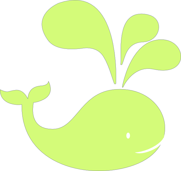 This Free Clip Arts Design Of Green Whale - This Free Clip Arts Design Of Green Whale (600x567)