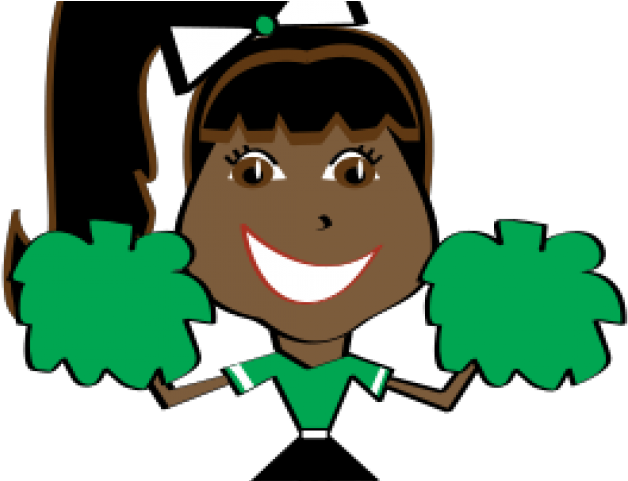 Green Clipart Cheerleading - Clip Art (640x480)