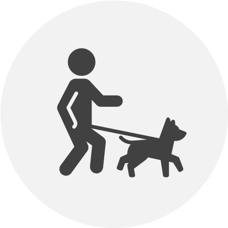 Dog Services - Person Walking A Dog Icon (500x500)
