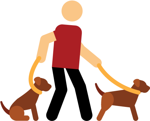 Trusted Dog Walkers - Transparent Walking Dog Icon (500x500)