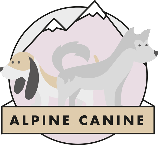 We Love Dogs And We Love Walking In The Mountains, - Cartoon (600x553)