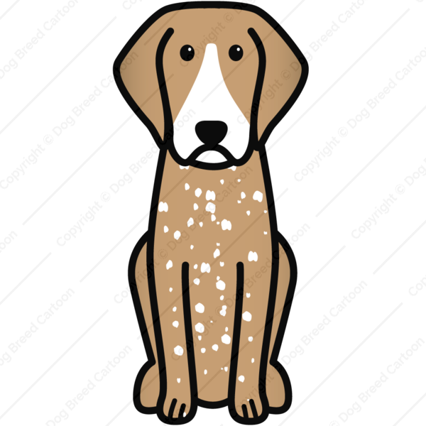 Cartoon Coonhound Clipart Bluetick Coonhound Treeing - Cartoon Coonhound (600x600)
