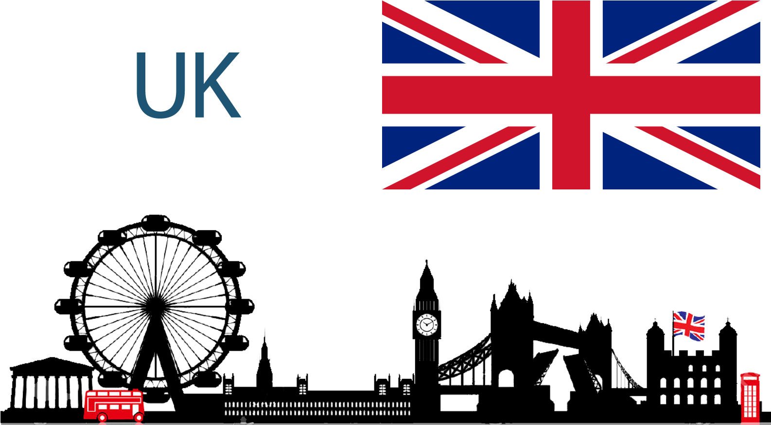 United Kingdom Clipart Png - Uk Flag (1585x970)
