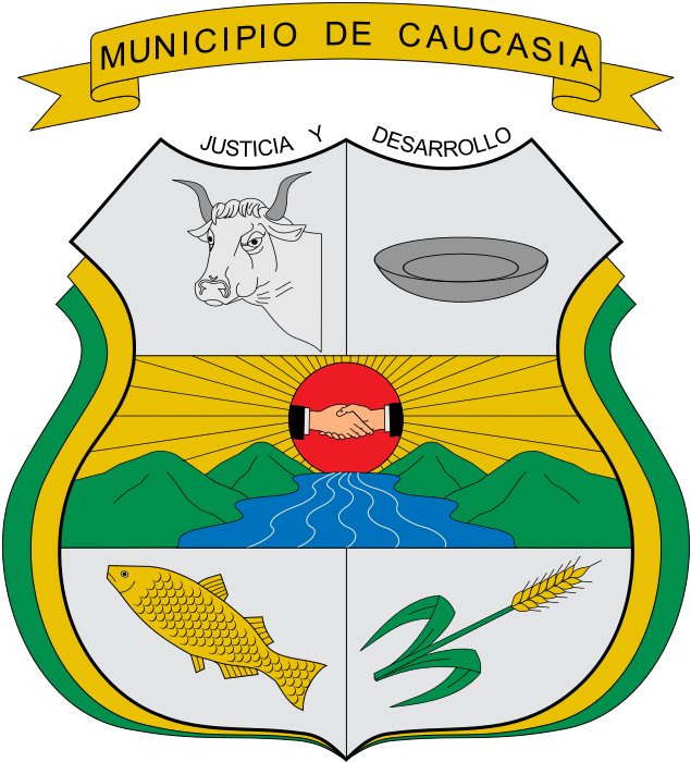 Escudo De Caucasia - Escudo Municipio De Caucasia (635x700)