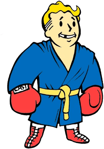 Боксирую Boxer Boxing Transparent Png Sticker - Vault Boy Boxing (512x512)