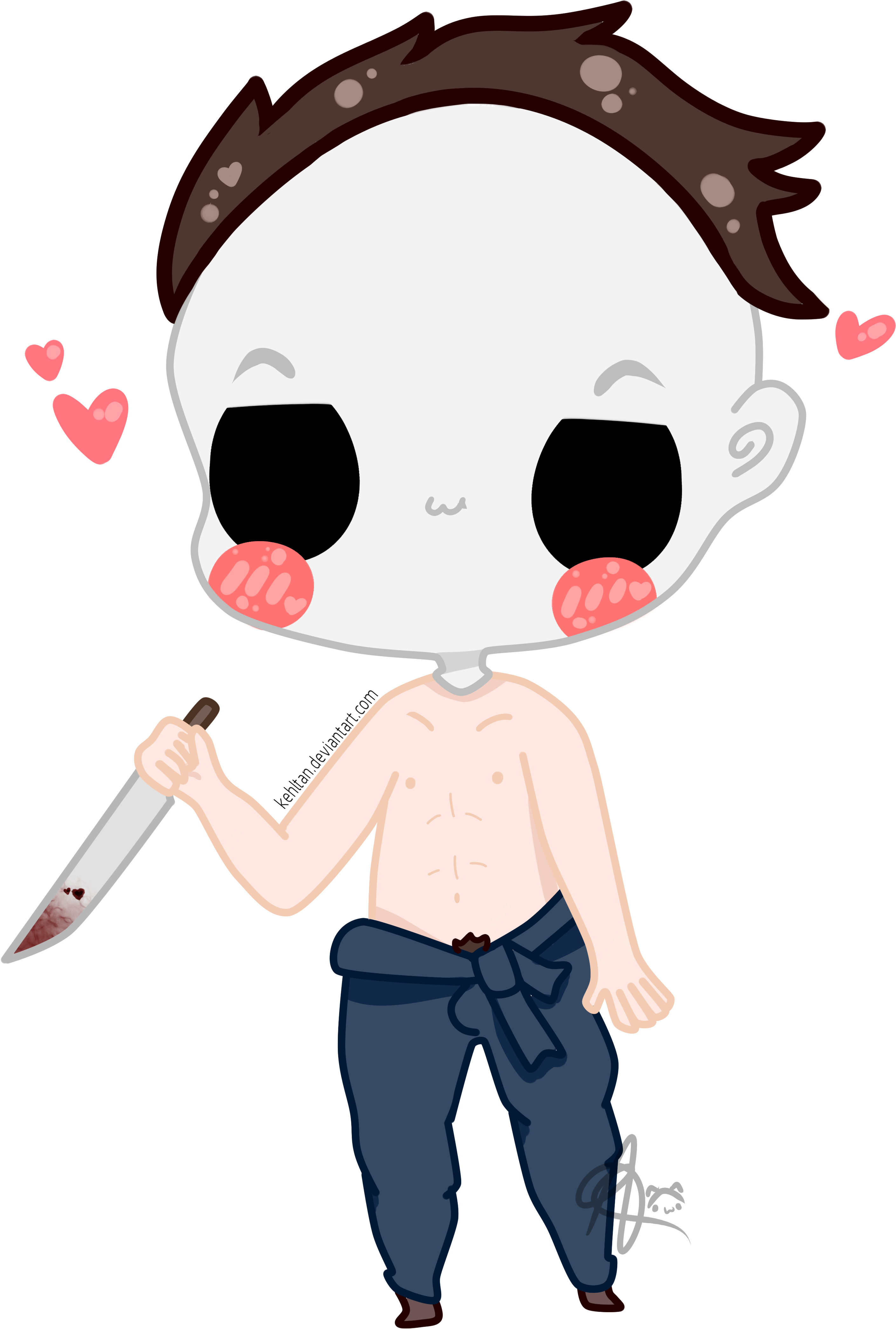 Michael Myers Chibi - Animated Michael Myers Png (4000x5000)