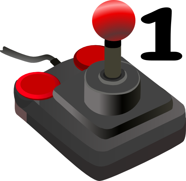 Joystick One Clip Art - Joystick Video Game Controller (600x585)