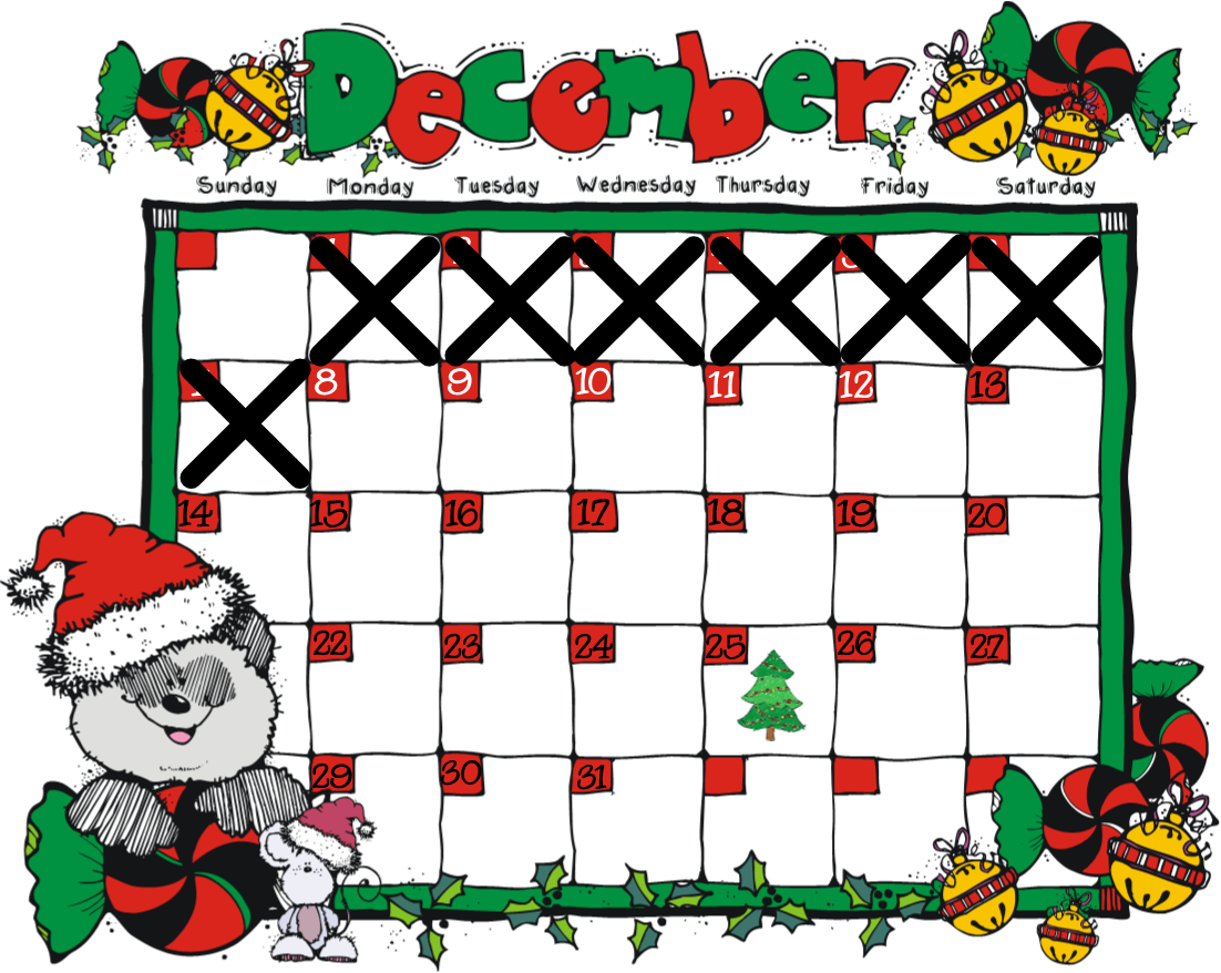 The 8th Day Of Christmas - Cartoon (1102x878)