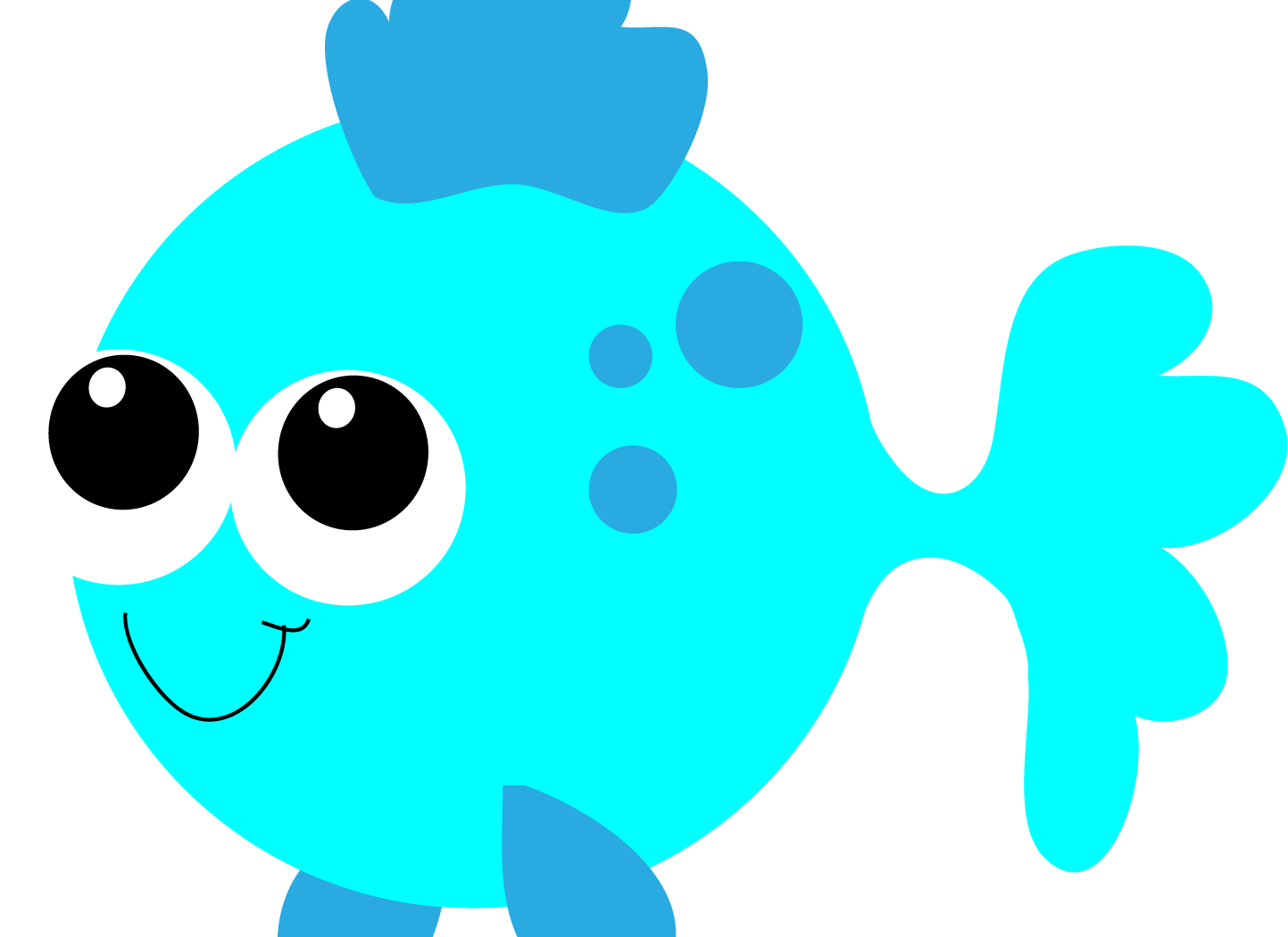 Ocean Habitat Clipart Black And White Coral Clip Sea - Cartoon Clipart Fish (1443x1050)