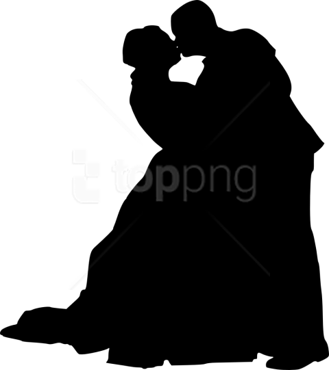 Bride And Groom Silhouette Png - Free Bride And Groom Svg Files (480x541)