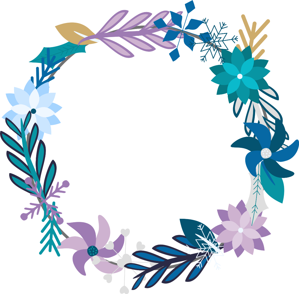 Wreath Drawing Winter - Winter Wreath Transparent (1041x1024)