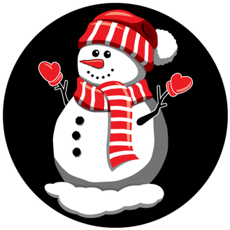 Apollo Design 1191 Snow Buddy Glass Pattern - Cartoon (386x386)
