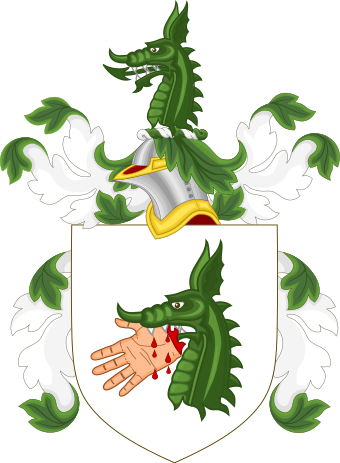 Lewis Coat Of Arms - Trump Surname Coat Of Arms (340x463)