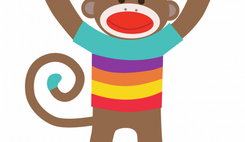 Clip Art Black And White Download Sock Monkey Clipart - Sock Monkey Clip Art (480x280)