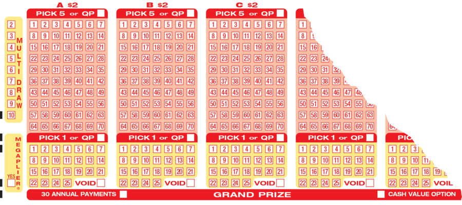 Mega Million Playing Card Clipart Mega Millions Powerball - Number (900x399)