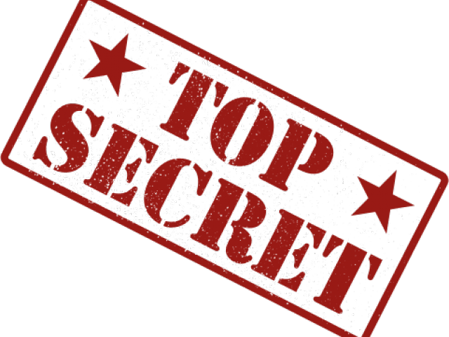 Pass Stamp Clipart Private - Top Secret No Background (640x480)