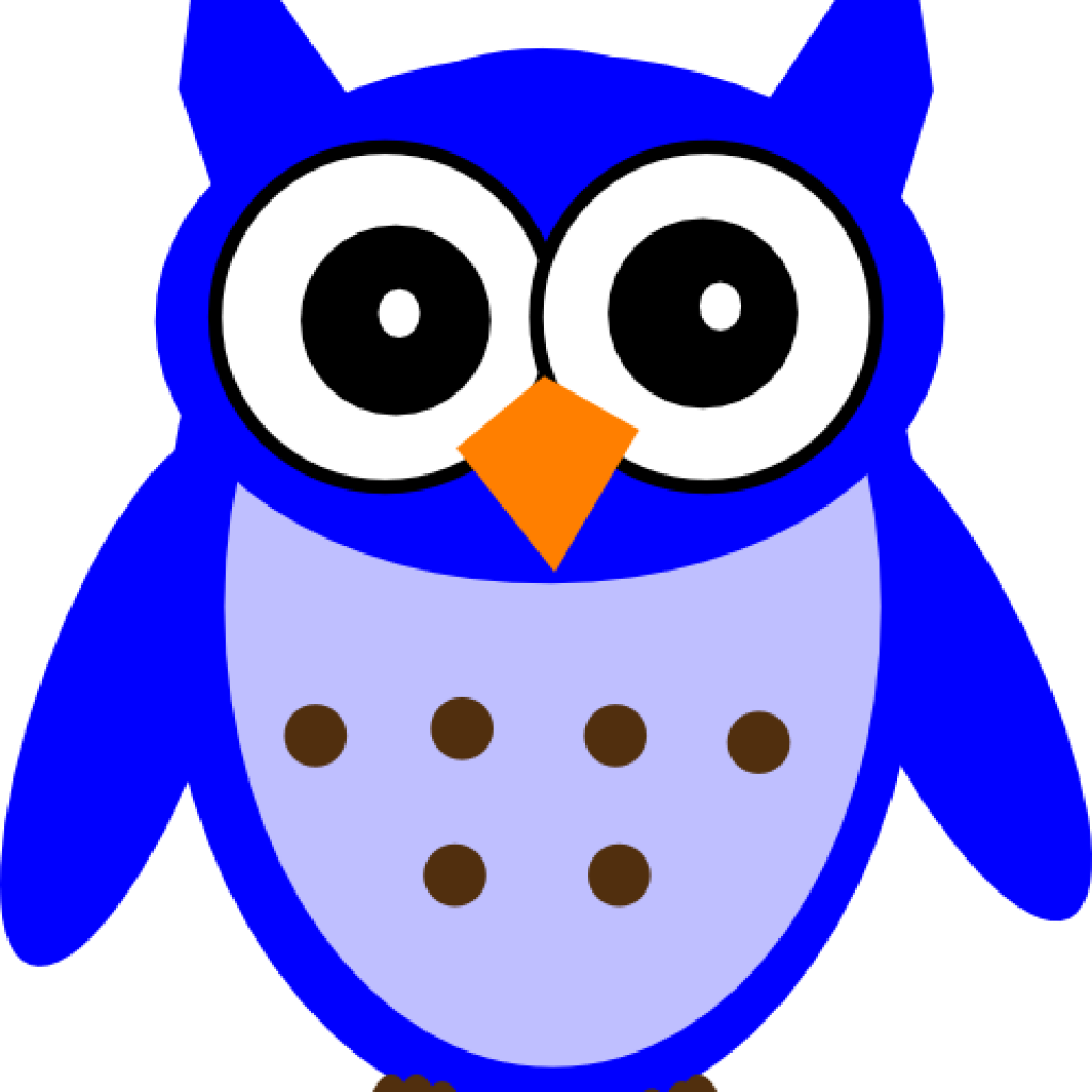 Blue Owl Clip Art Blue Owl Clip Art At Clker Vector - Brown Owl Clipart Png (1024x1024)