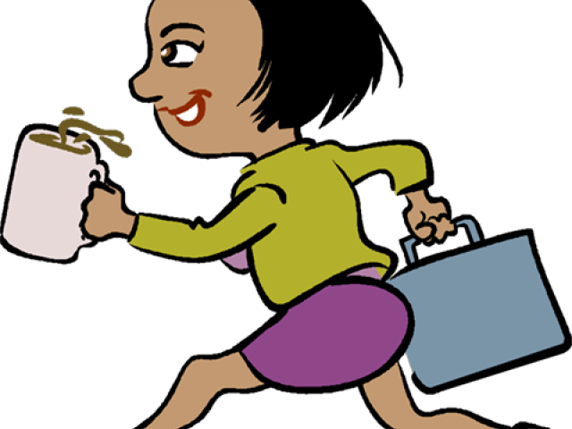 Highway Clipart Rush Hour - Go To Work Clipart (640x480)