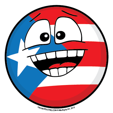 Pinterest Smiley And Flag Rican Stickers Ricans - Puerto Rican Flag Emoji (374x375)