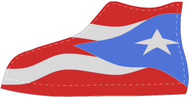 Bandera De Puerto Rico Flag Men's Classic High Top - Flag (500x500)
