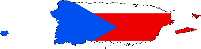 800 X 207 16 - Puerto Rico Map Png (800x207)