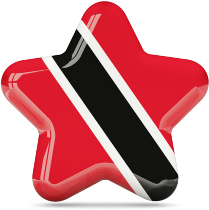 Illustration Of Flag Of Trinidad And Tobago - French Star Flag (414x415)