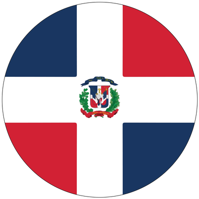 Dominican Republic Flag Knob Sticker - Dominican Republic Flag (500x500)