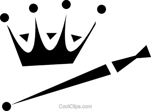 Pin Krone Clipart - Cetro Vetor Png (480x353)